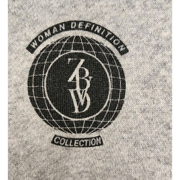 Zara Trafuluc combination sweatshirt gray/Black Size Medium - Picture 7 of 7